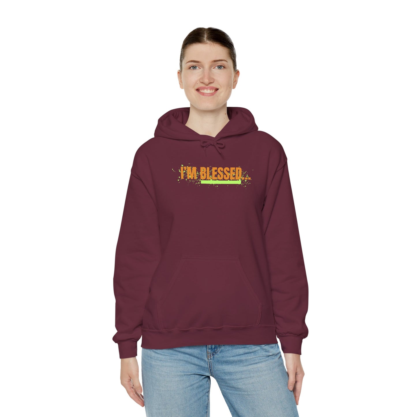 Blessed Unisex Hooded Sweatshirt - Inspirational Gift for Faith, Everyday Comfort, Faith-Based Fashion, Cozy Style, Spiritual Apparel