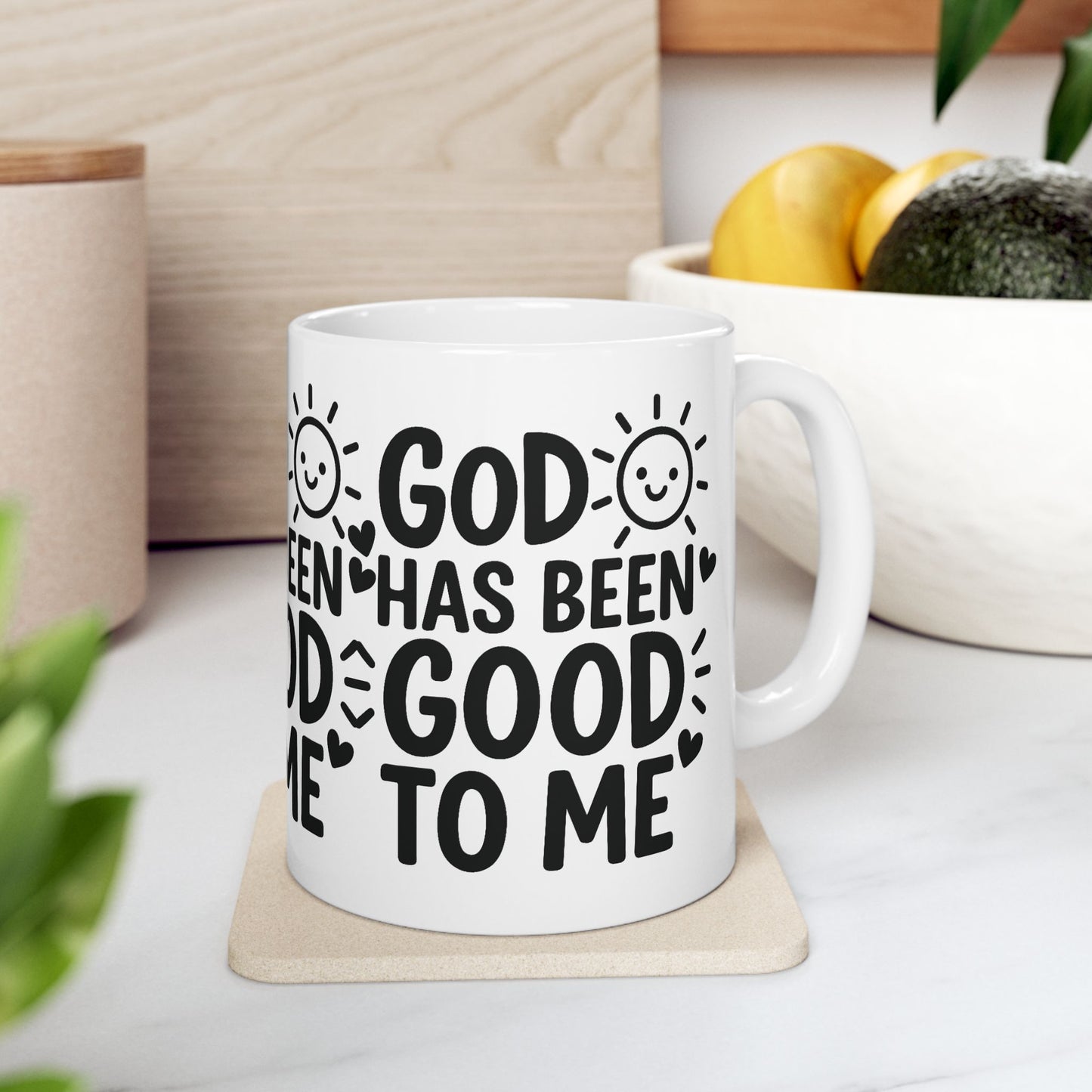 Inspirational Ceramic Mug - 'God Has Been Good to Me' - Perfect Gift for Friends, Family, Self-Care, Church, Gratitude