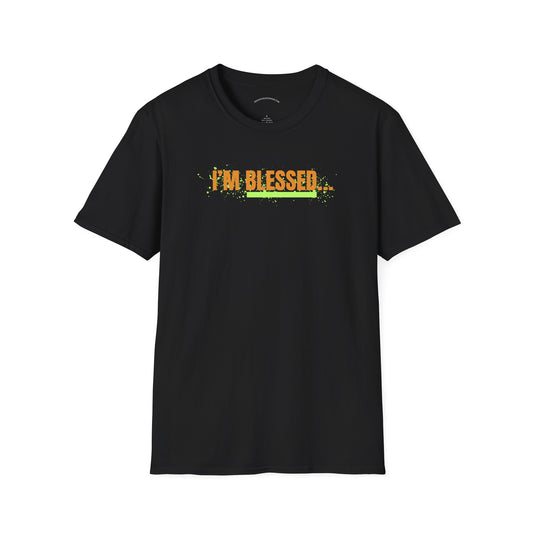 Blessed Unisex Softstyle T-Shirt - Inspirational Graphic Tee, Perfect for Gifts, Casual Wear, Everyday Use, Faith-Based Apparel