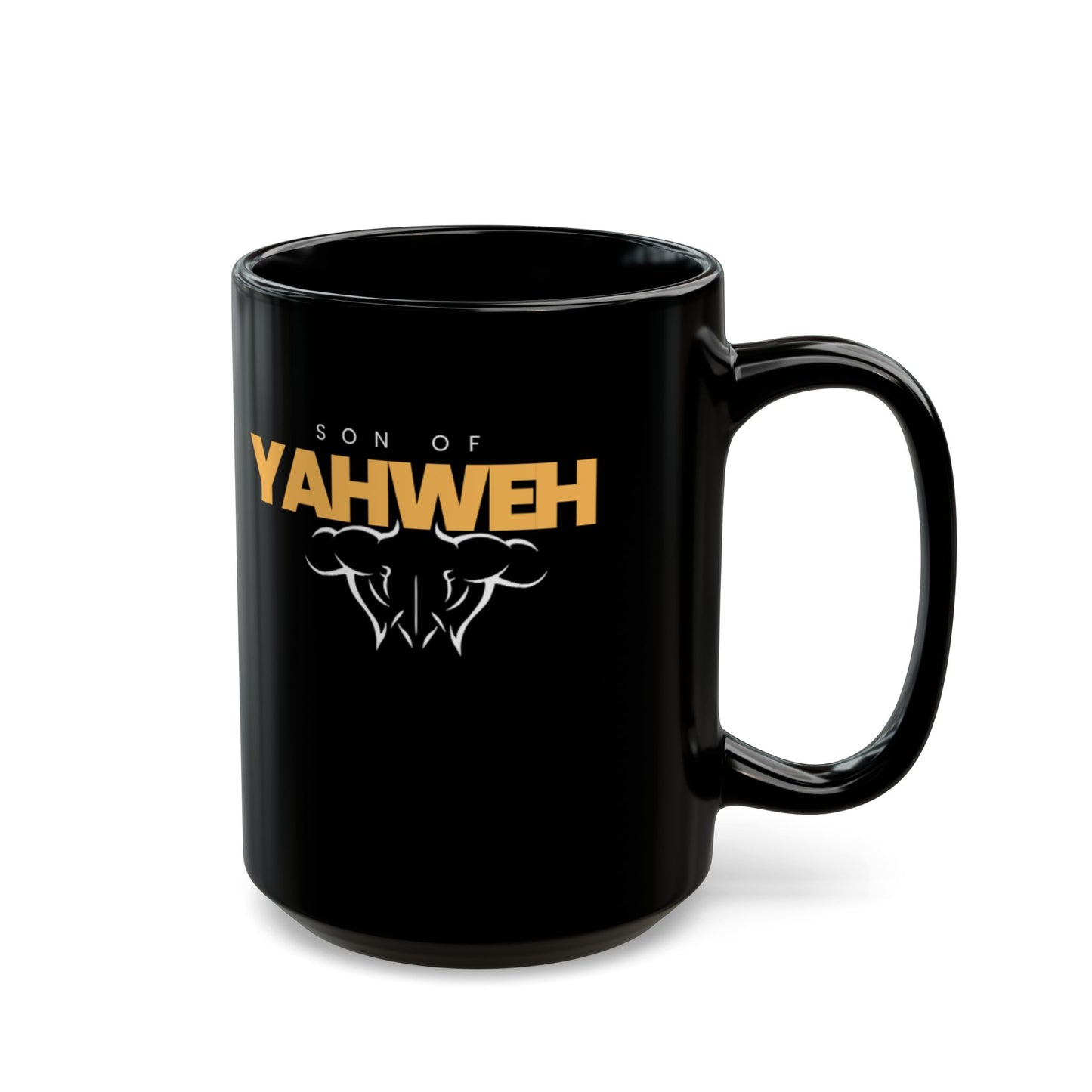 Black Mug with 'Son of Yahweh' Design - Perfect for Gifts, Coffee Lovers, Faith-Based Decor, Inspirational Mugs, Religious Gifts