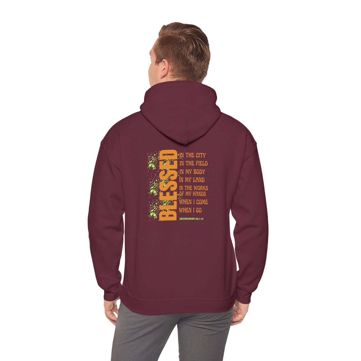 Blessed Unisex Hooded Sweatshirt - Inspirational Gift for Faith, Everyday Comfort, Faith-Based Fashion, Cozy Style, Spiritual Apparel