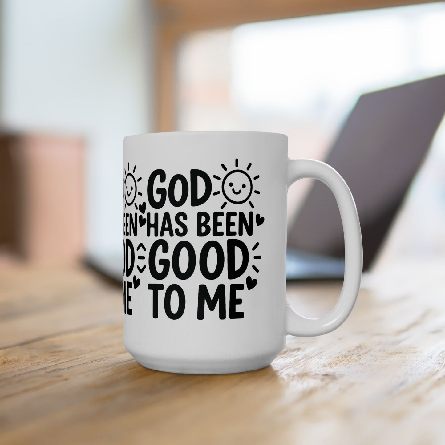 Inspirational Ceramic Mug - 'God Has Been Good to Me' - Perfect Gift for Friends, Family, Self-Care, Church, Gratitude