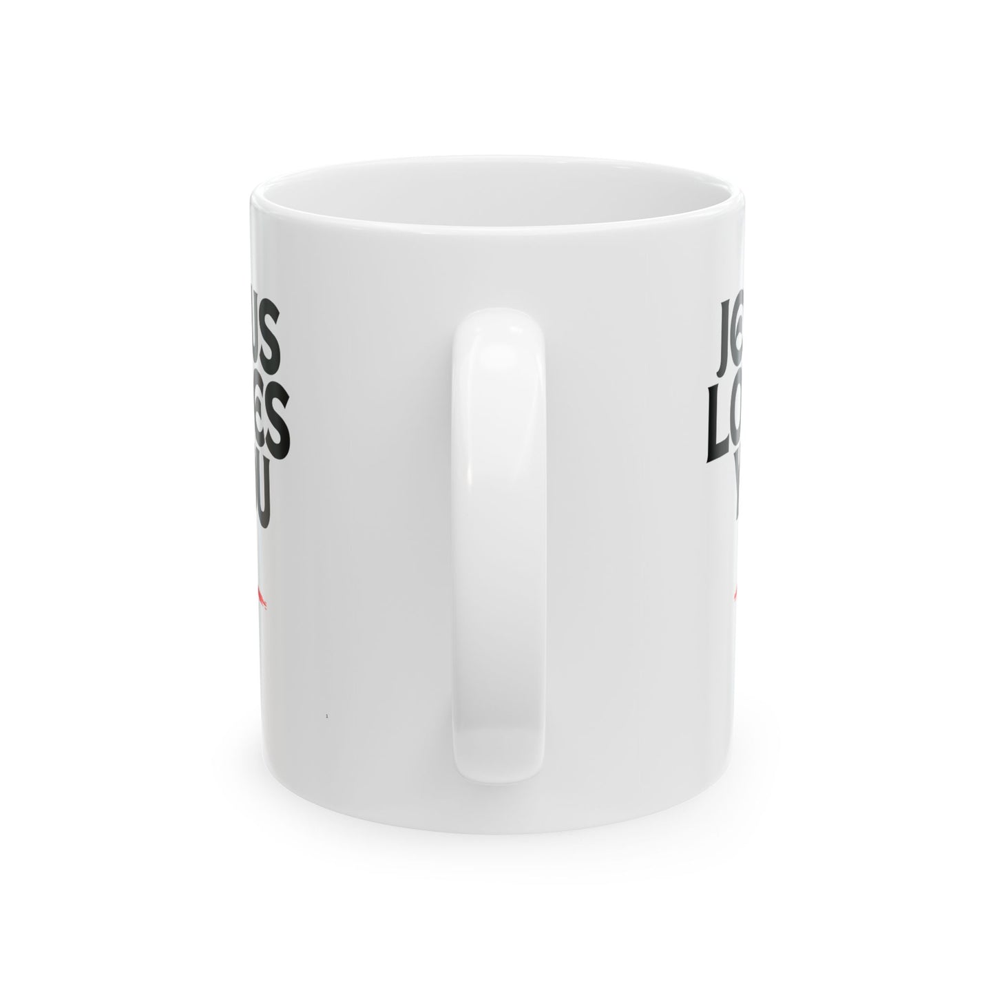 Jesus Loves You Ceramic Mug - Motivational Gift, Coffee Lover Mug, Inspirational Tea Cup, Perfect for Easter, Christmas, Prayer