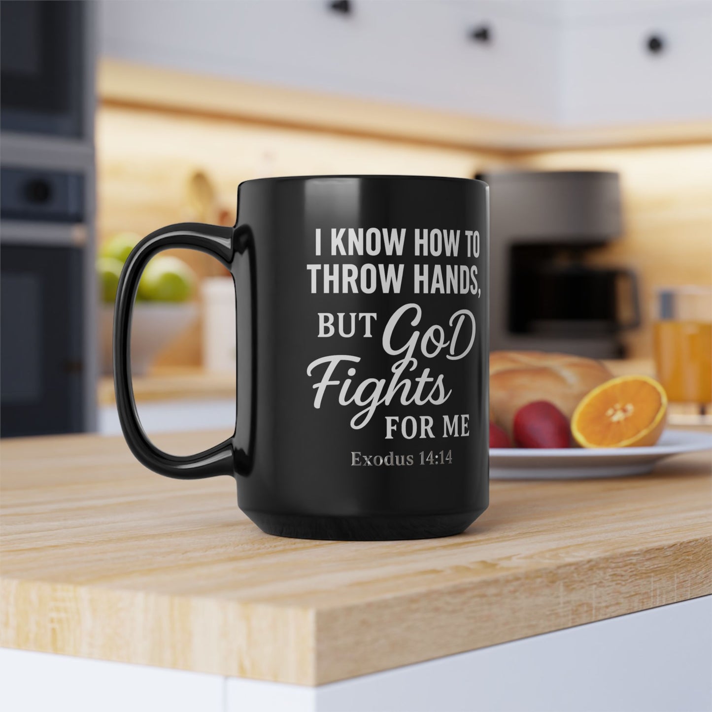 Empowering Black Mug Collection - Inspirational Gift for Faith, Motivation, and Strength