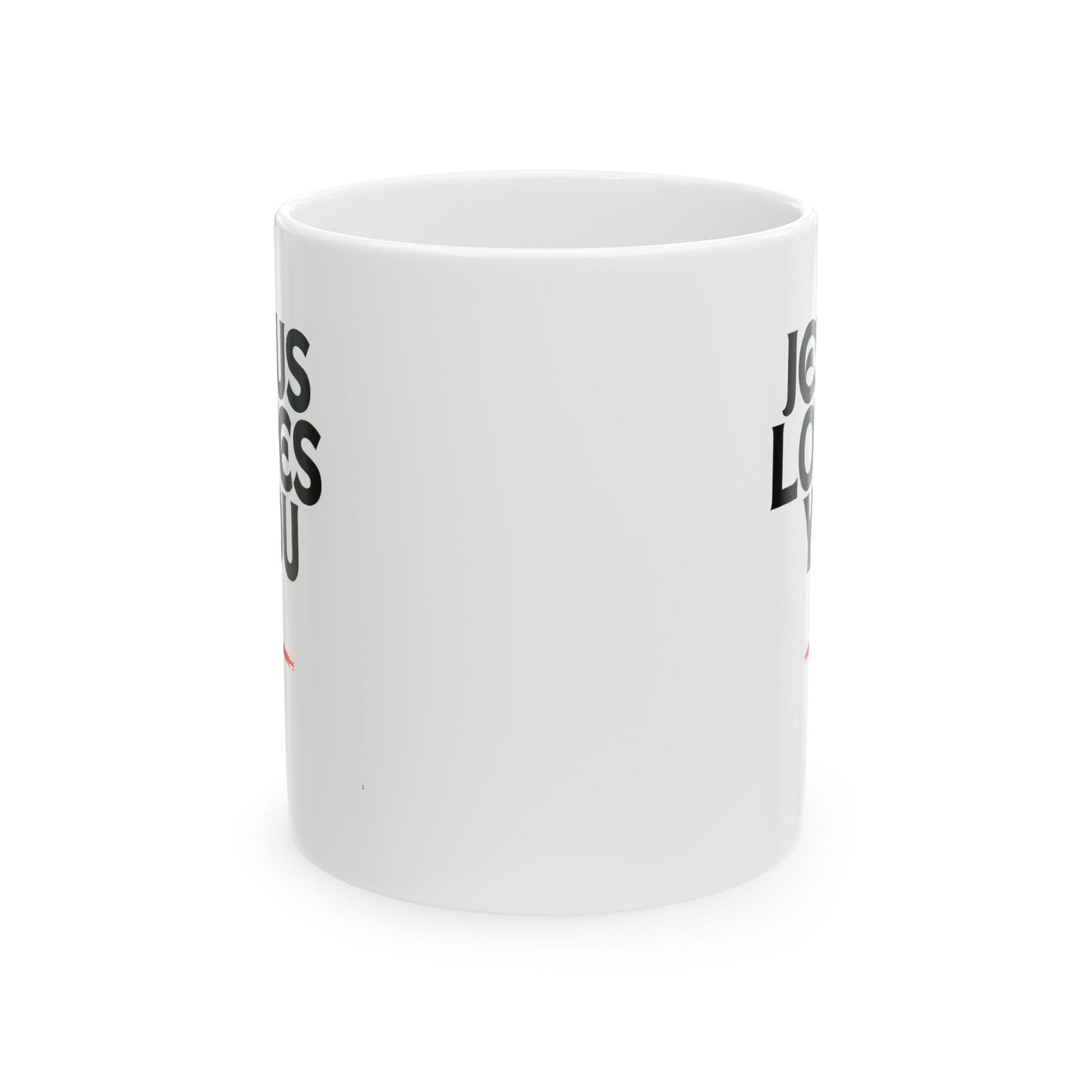 Jesus Loves You Ceramic Mug - Motivational Gift, Coffee Lover Mug, Inspirational Tea Cup, Perfect for Easter, Christmas, Prayer