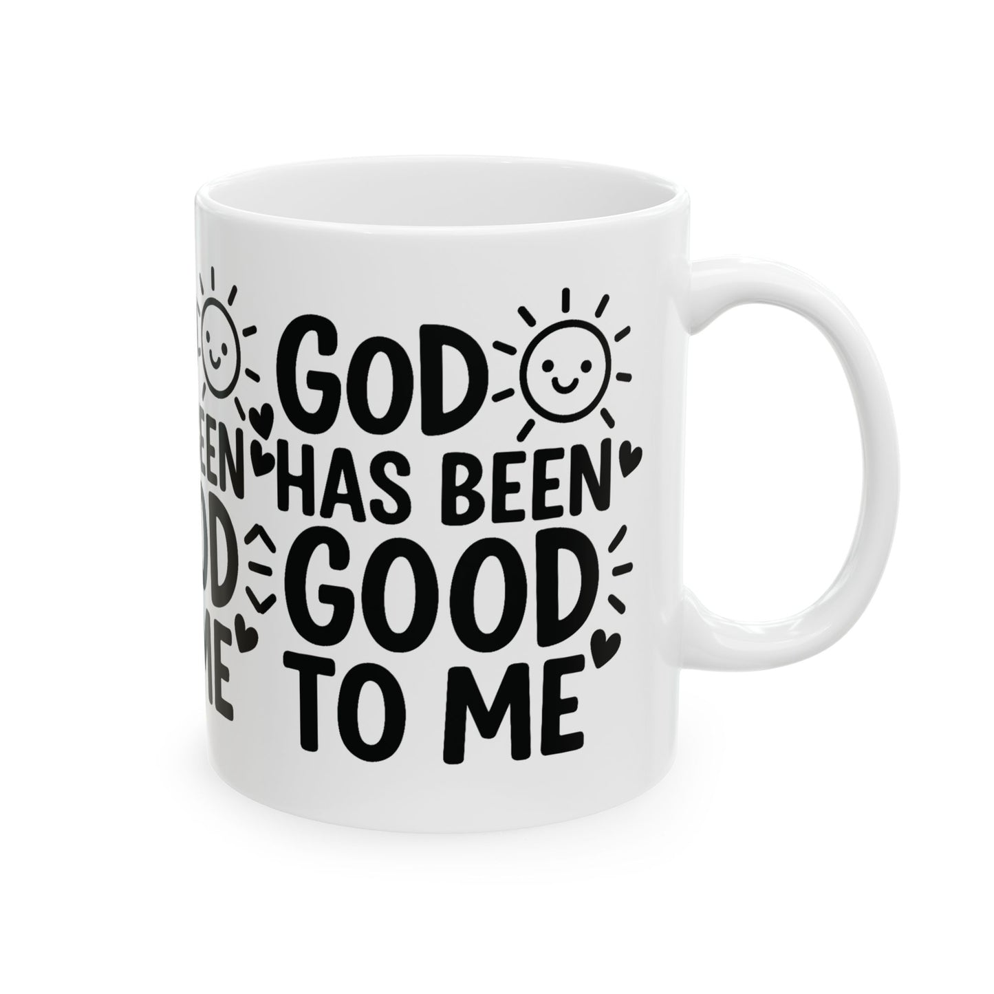 Inspirational Ceramic Mug - 'God Has Been Good to Me' - Perfect Gift for Friends, Family, Self-Care, Church, Gratitude