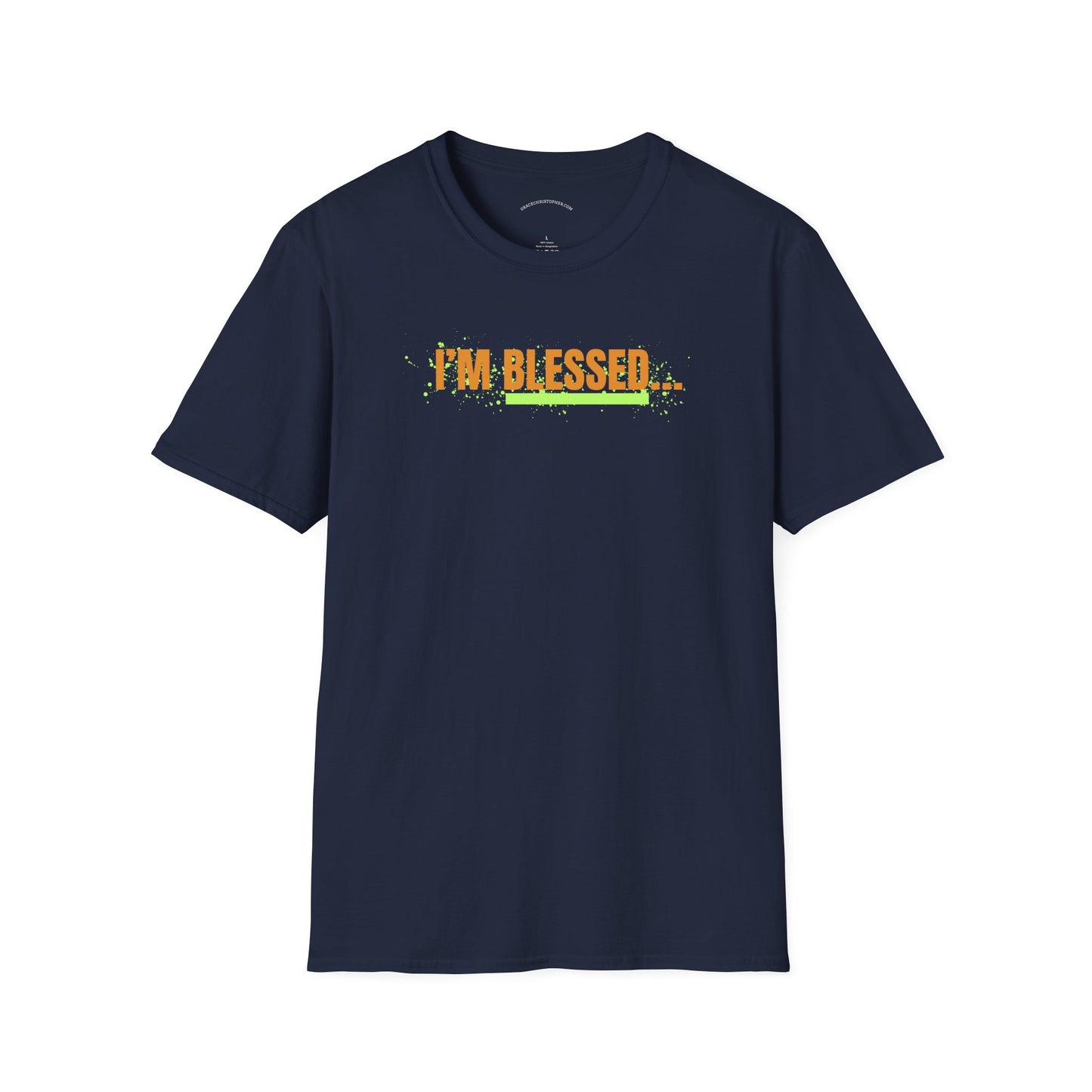 Blessed Unisex Softstyle T-Shirt - Inspirational Graphic Tee, Perfect for Gifts, Casual Wear, Everyday Use, Faith-Based Apparel