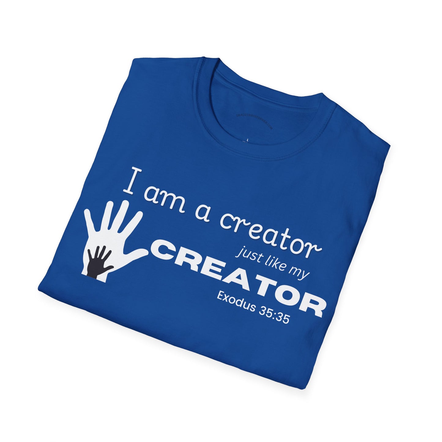 Christian Entrepreneur Tee, Inspirational Creator T-Shirt, Unisex Softstyle Tee, Gift for Artists, Creative Spirit Shirt, Motivational Apparel, Quote T-Shirt