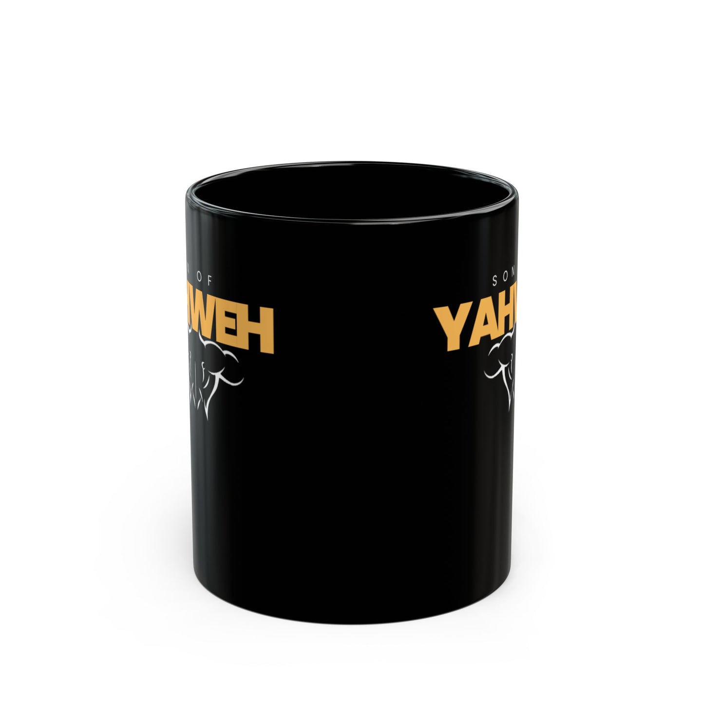 Black Mug with 'Son of Yahweh' Design - Perfect for Gifts, Coffee Lovers, Faith-Based Decor, Inspirational Mugs, Religious Gifts