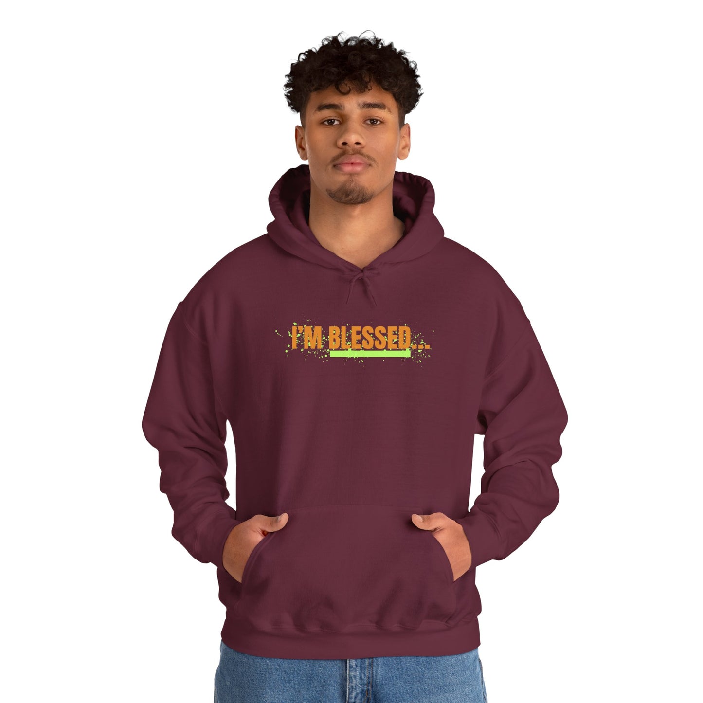 Blessed Unisex Hooded Sweatshirt - Inspirational Gift for Faith, Everyday Comfort, Faith-Based Fashion, Cozy Style, Spiritual Apparel