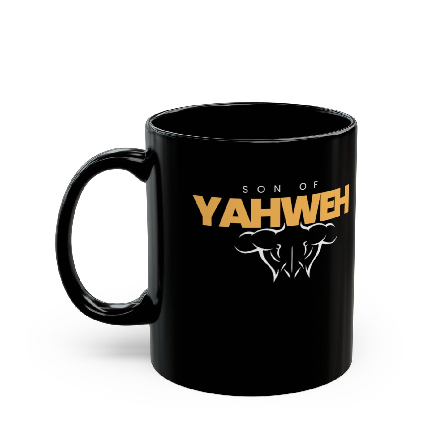 Black Mug with 'Son of Yahweh' Design - Perfect for Gifts, Coffee Lovers, Faith-Based Decor, Inspirational Mugs, Religious Gifts