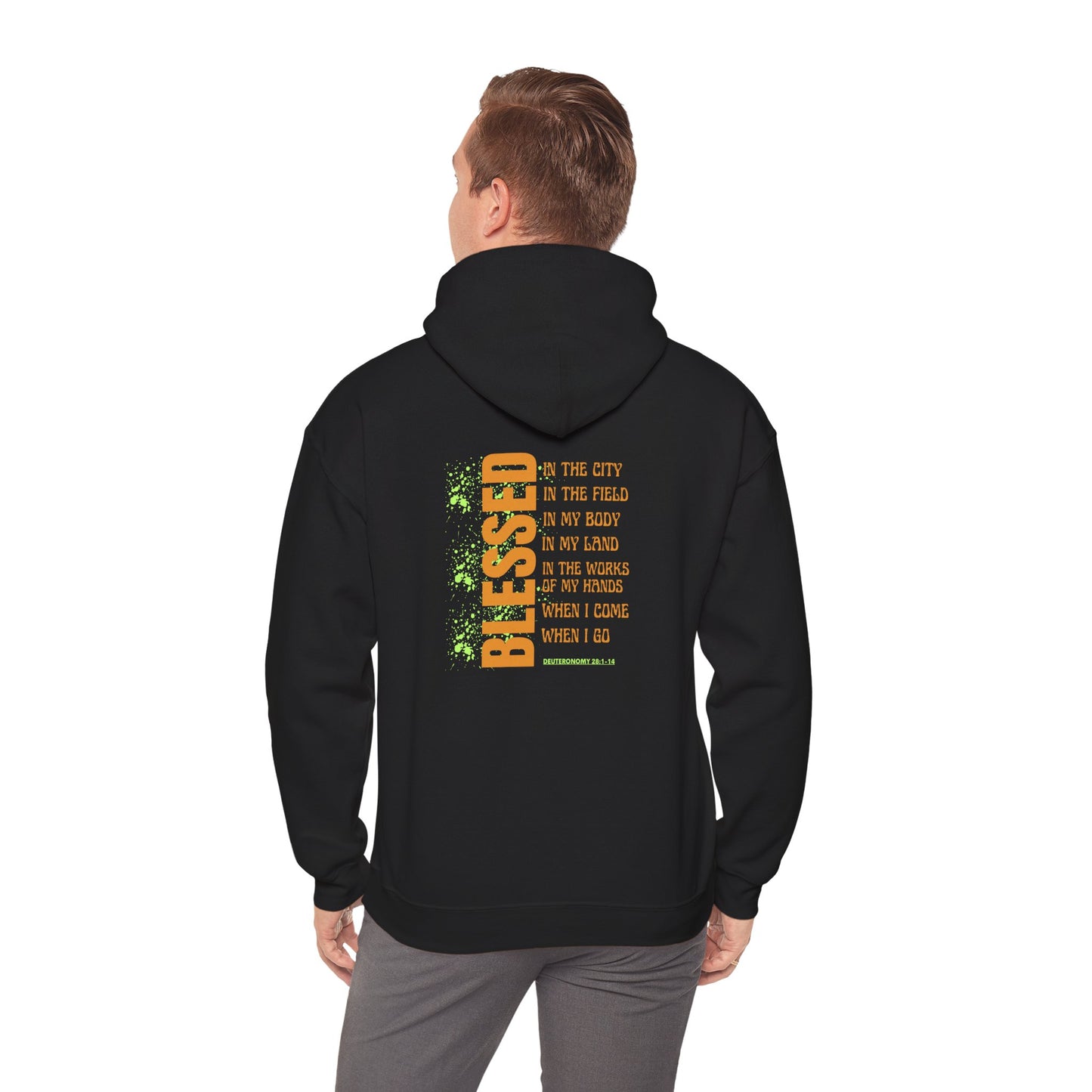 Blessed Unisex Hooded Sweatshirt - Inspirational Gift for Faith, Everyday Comfort, Faith-Based Fashion, Cozy Style, Spiritual Apparel