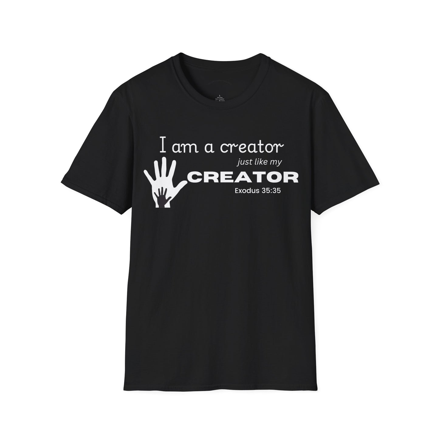 Christian Entrepreneur Tee, Inspirational Creator T-Shirt, Unisex Softstyle Tee, Gift for Artists, Creative Spirit Shirt, Motivational Apparel, Quote T-Shirt