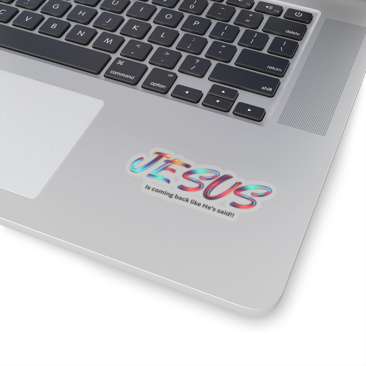 Colorful Jesus Quote Kiss-Cut Stickers, Religious Decor, Faith-Based Gifts, Laptop Stickers, Christian Encouragement, Spiritual Art