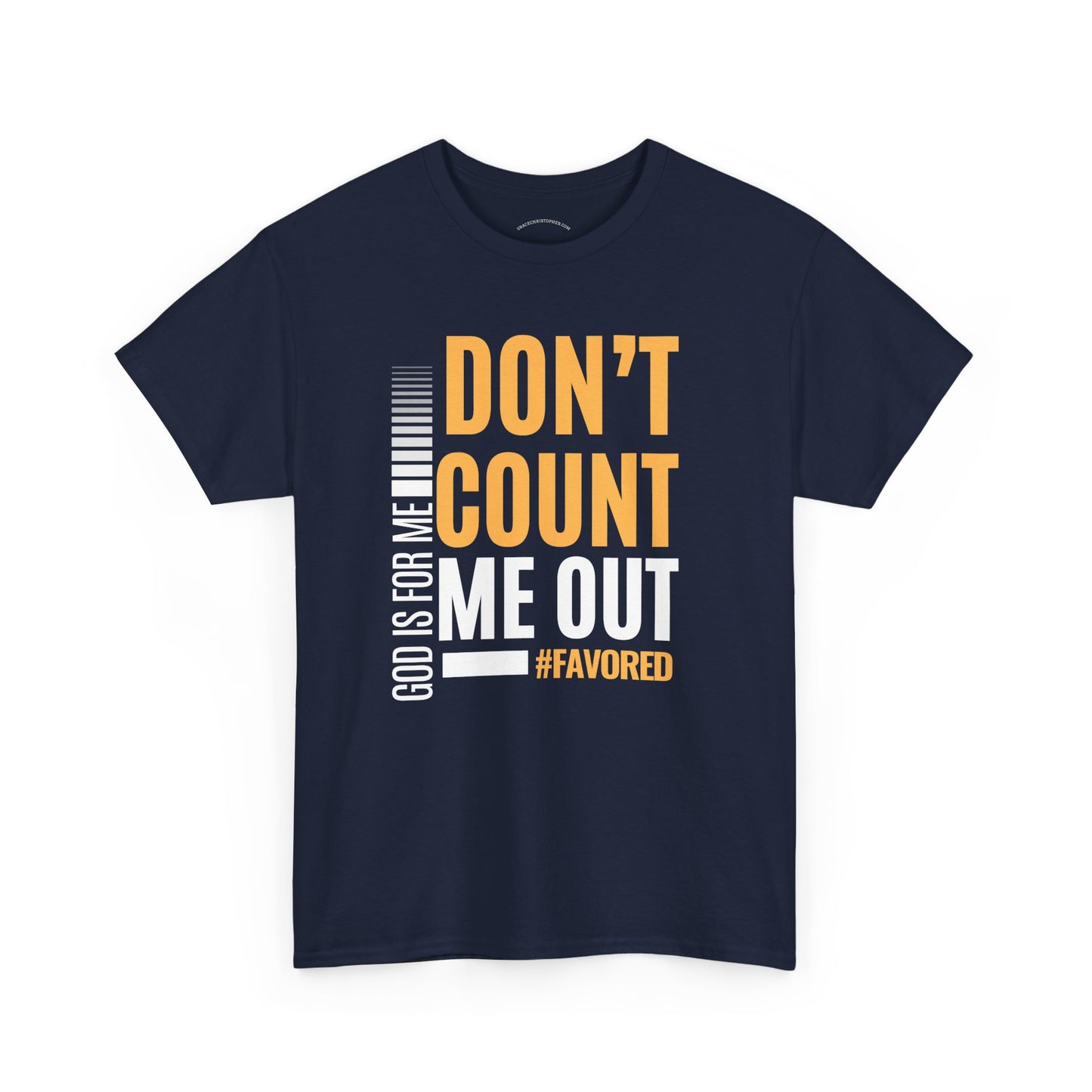Inspirational Unisex Heavy Cotton Tee - 'Don't Count Me Out', Motivational Shirt, Faith-Based Apparel, Gift for Encouragement