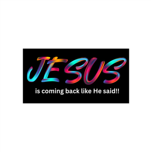 Colorful Jesus Bumper Stickers - Faith-Inspired Car Decals, Religious Gifts, Christian Decor, Inspirational Quotes