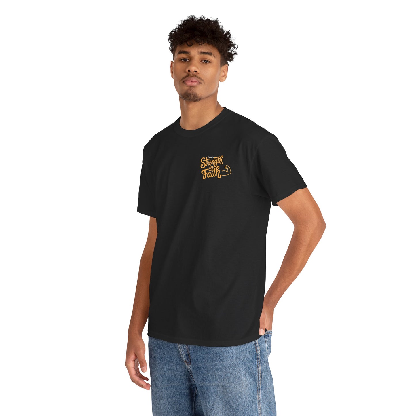 Unisex Heavy Cotton Tee, Spiritual Message T-Shirt, Family Bonding Tee, Inspirational Apparel, Gift for Loved Ones, Unique Faith Shirt