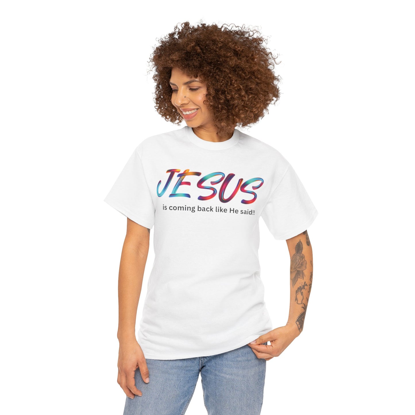 Casual Faith Tee - Jesus Is Coming Fashion Statement, Unisex T-Shirt for Everyday Wear, Gift for Believers, Church Events, [...]