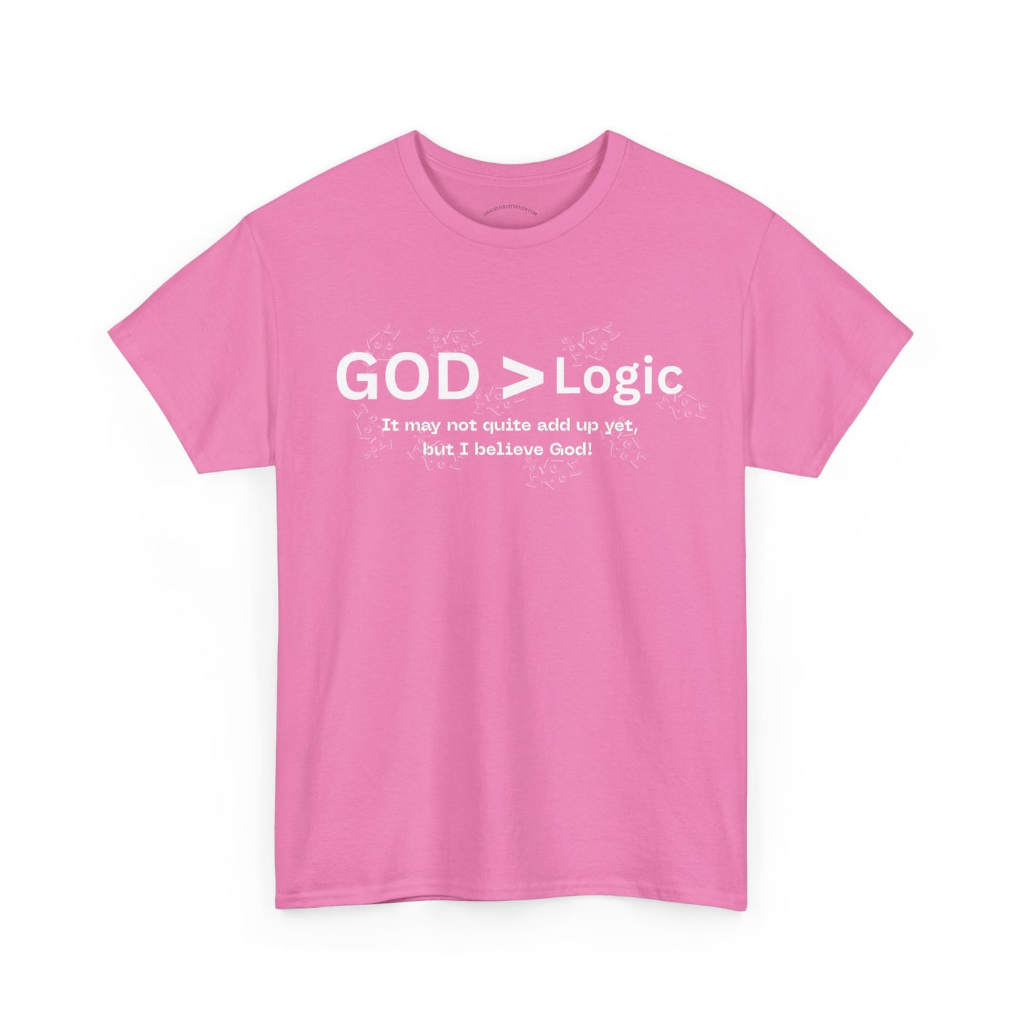 God > Logic Unisex Tee - Faith-Inspired, Casual Wear, Philosophy Shirt, Gift for Believers, Everyday Comfort