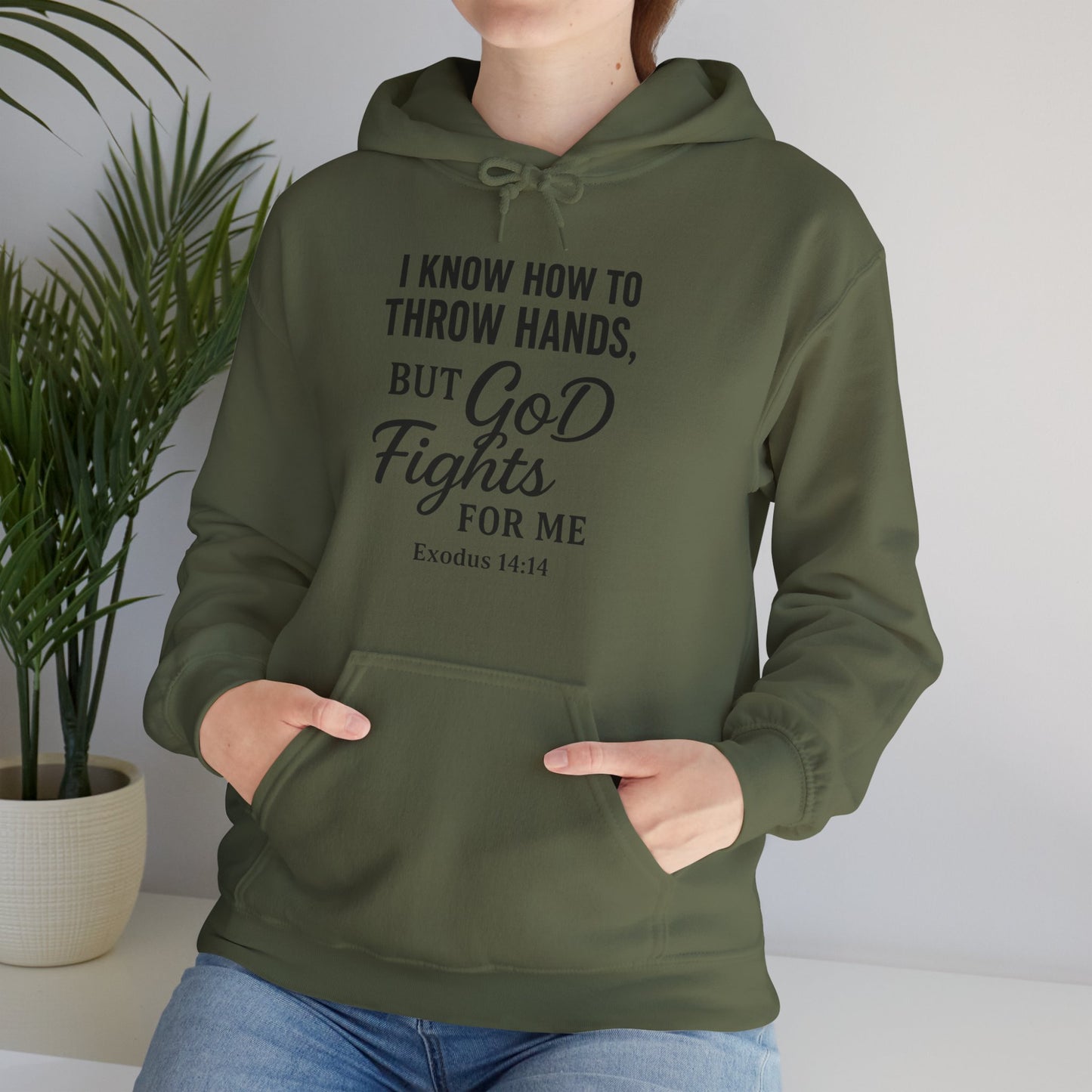 God Fights for Me Hoodie - Unisex Heavy Blend Sweatshirt, Inspirational Gift, Faith-Based Apparel, Christian Hoodie, Cozy Casual Wear, [...]