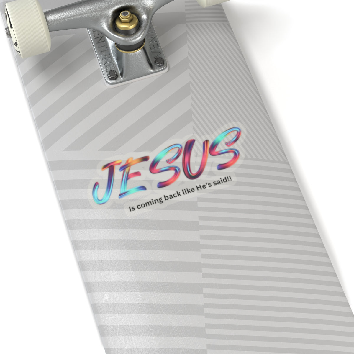 Colorful Jesus Quote Kiss-Cut Stickers, Religious Decor, Faith-Based Gifts, Laptop Stickers, Christian Encouragement, Spiritual Art