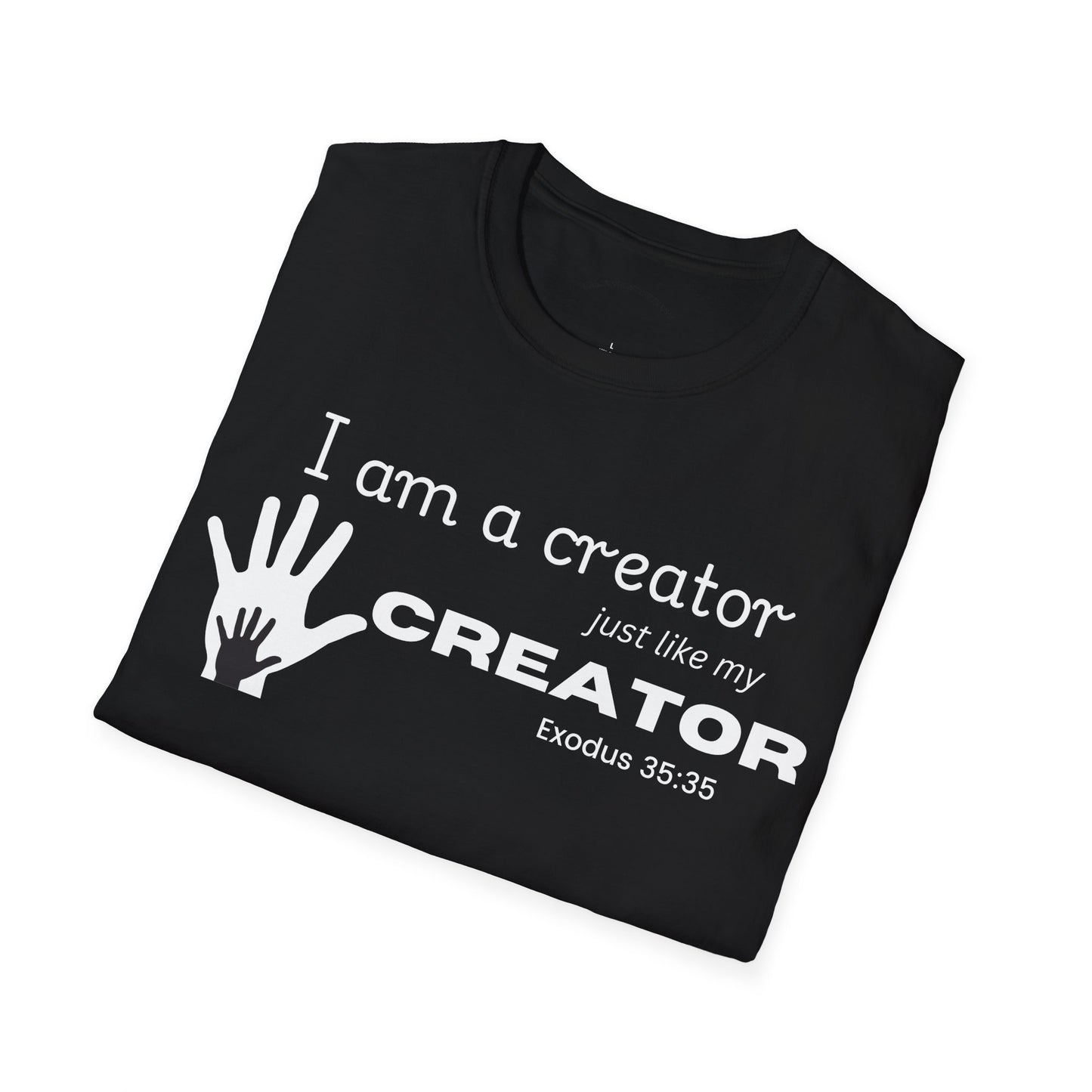 Christian Entrepreneur Tee, Inspirational Creator T-Shirt, Unisex Softstyle Tee, Gift for Artists, Creative Spirit Shirt, Motivational Apparel, Quote T-Shirt