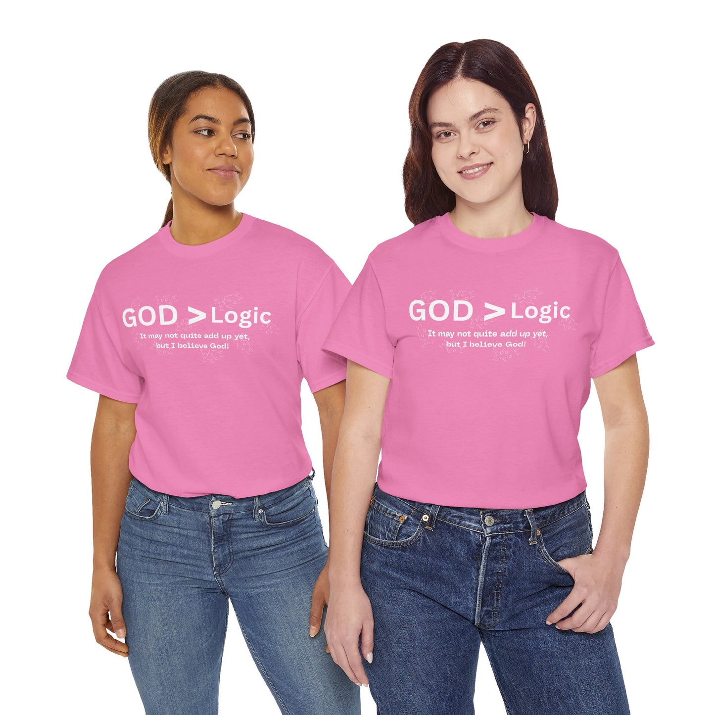 God > Logic Unisex Tee - Faith-Inspired, Casual Wear, Philosophy Shirt, Gift for Believers, Everyday Comfort