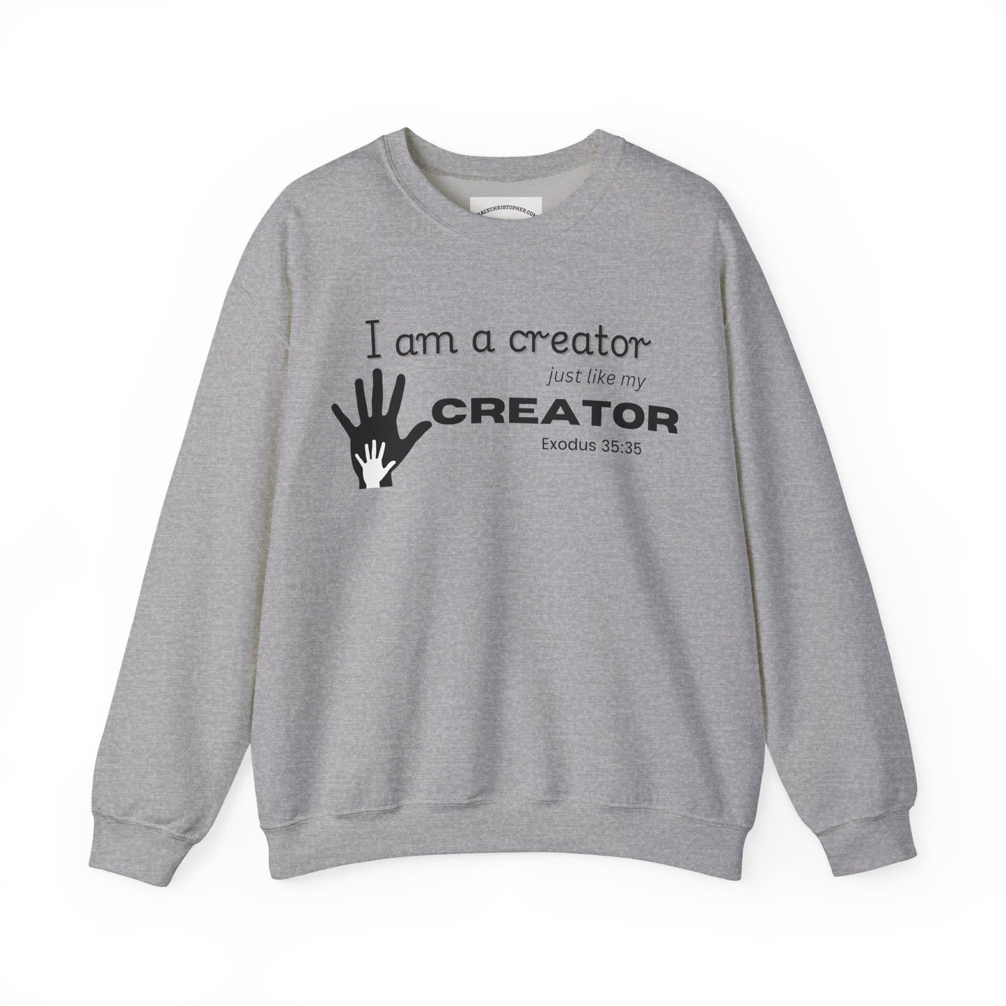 Creative Spirit Crewneck Sweatshirt - Inspirational Gift, Unisex Clothing, Cozy Layer, Artist Apparel, Motivational Wear