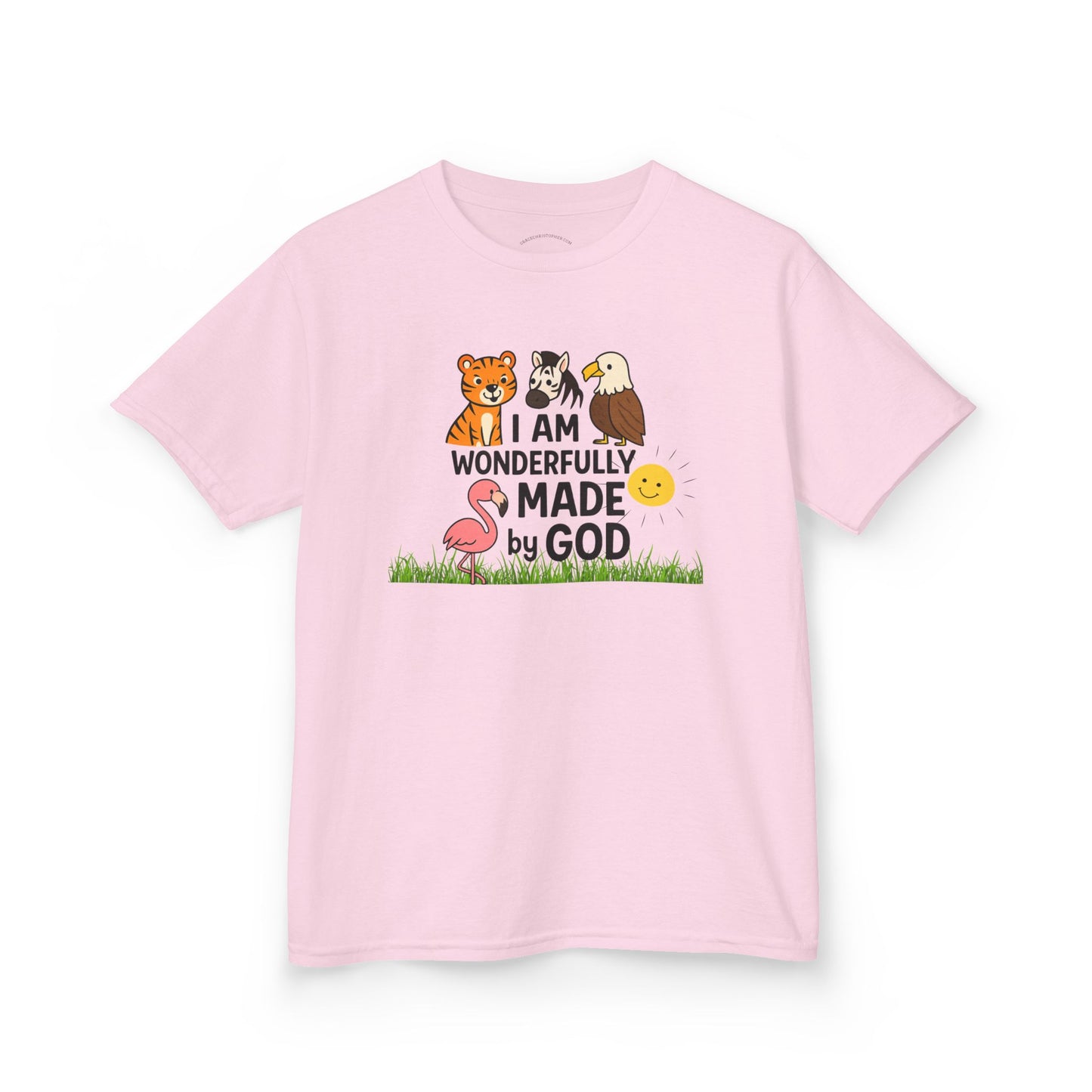 Kids Wildlife Tee with Uplifting Message, Animal Graphic Cotton T-Shirt, Perfect Gift for Children, Birthday Gift, Faith-Based Apparel