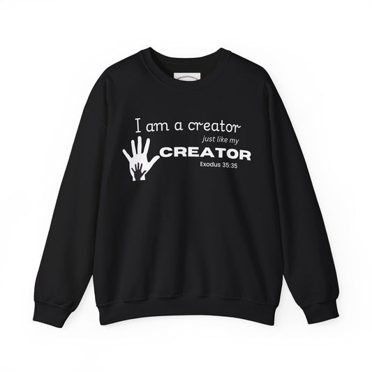 Creative Spirit Crewneck Sweatshirt - Inspirational Gift, Unisex Clothing, Cozy Layer, Artist Apparel, Motivational Wear