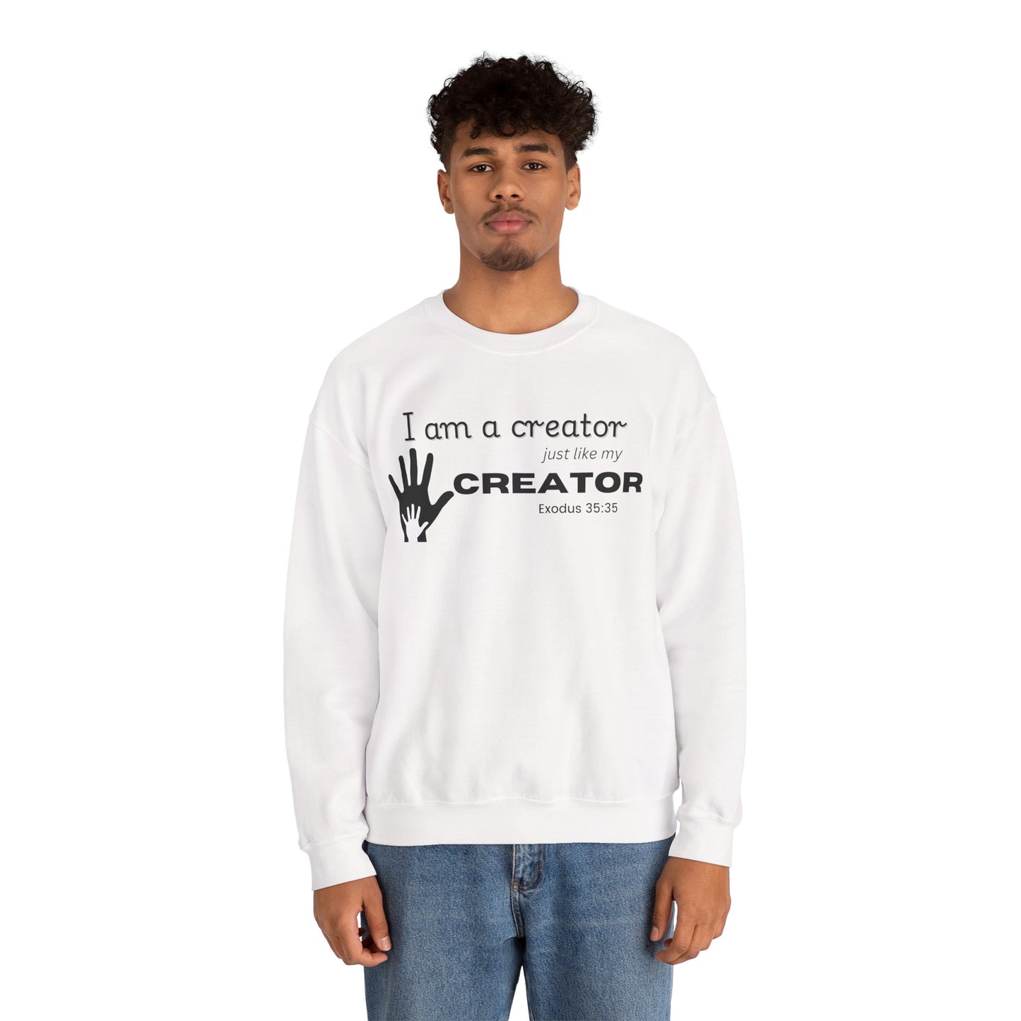 Creative Spirit Crewneck Sweatshirt - Inspirational Gift, Unisex Clothing, Cozy Layer, Artist Apparel, Motivational Wear