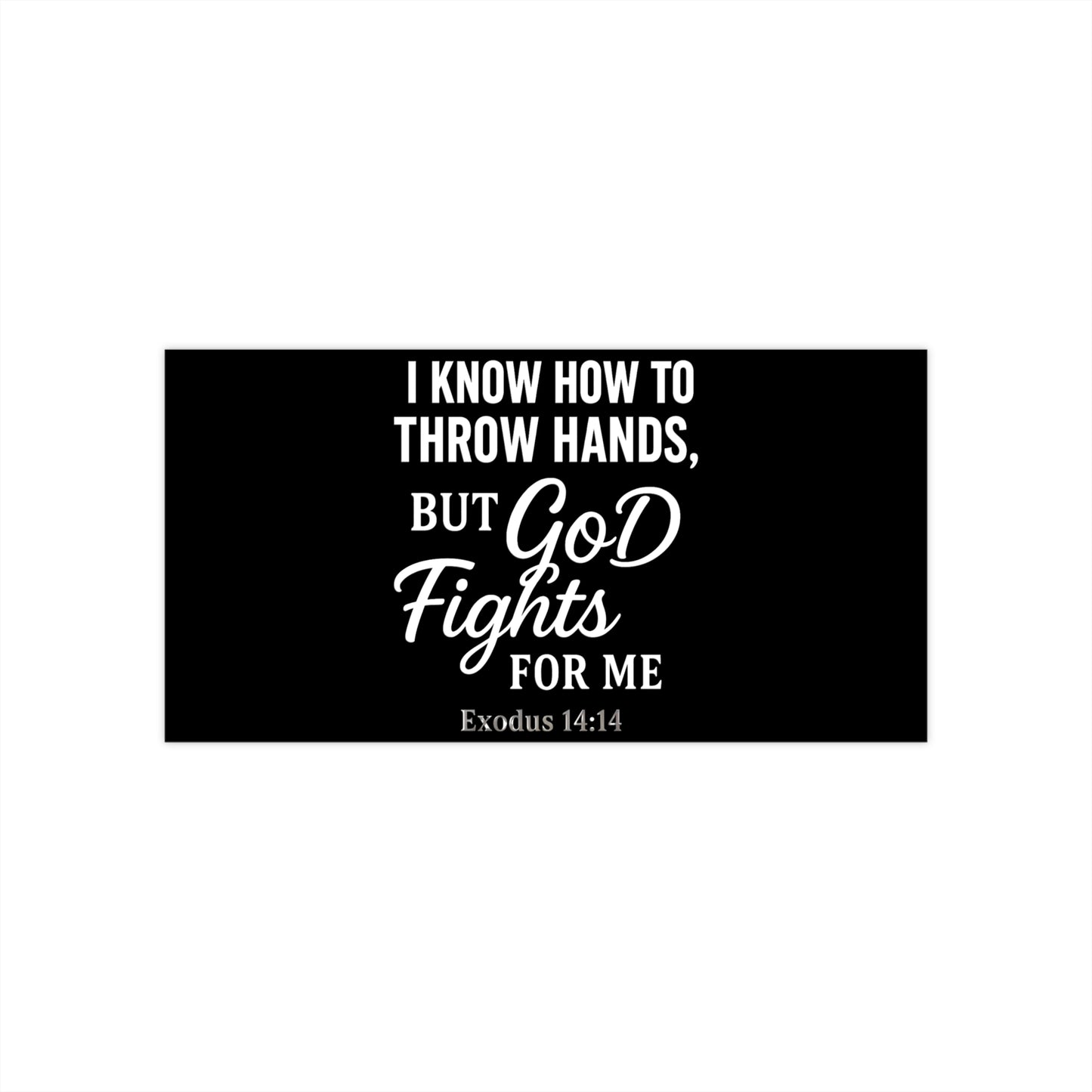 Inspirational Bumper Stickers, Car Decor, Faith-Based Gifts, Motivational Stickers, Spiritual Car Accessories, Exodus 14:14
