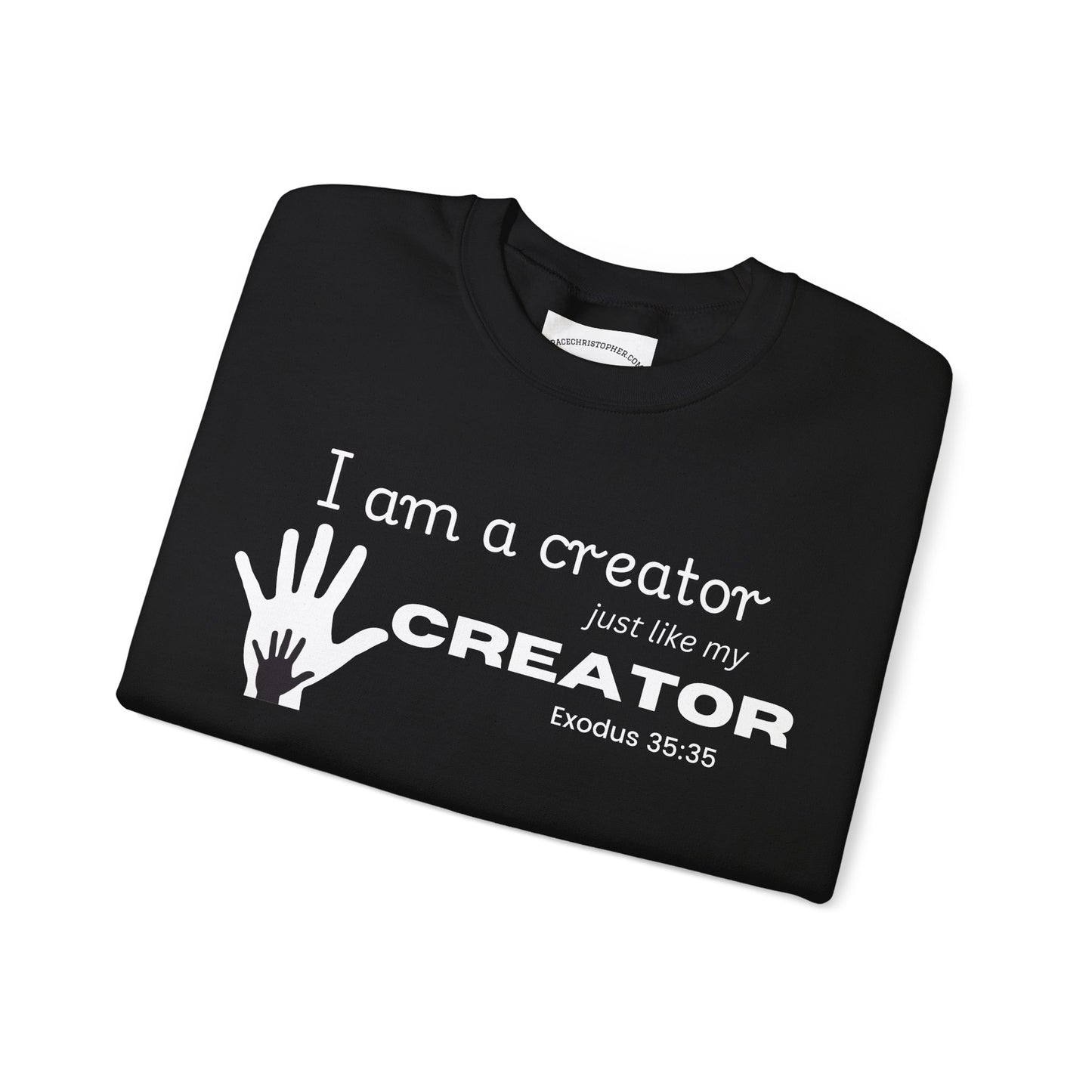 Creative Spirit Crewneck Sweatshirt - Inspirational Gift, Unisex Clothing, Cozy Layer, Artist Apparel, Motivational Wear