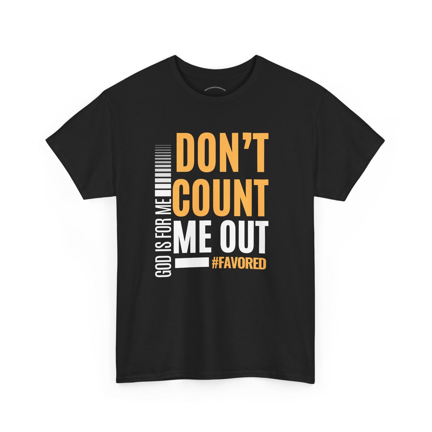 Inspirational Unisex Heavy Cotton Tee - 'Don't Count Me Out', Motivational Shirt, Faith-Based Apparel, Gift for Encouragement