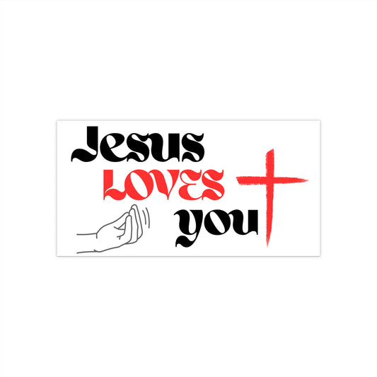 Jesus Loves You Bumper Stickers - Faith-Based Car Accessories, Inspirational Gifts for Believers, Religious Decor, Christian [...]