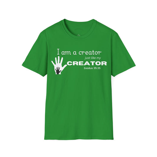 Christian Entrepreneur Tee, Inspirational Creator T-Shirt, Unisex Softstyle Tee, Gift for Artists, Creative Spirit Shirt, Motivational Apparel, Quote T-Shirt