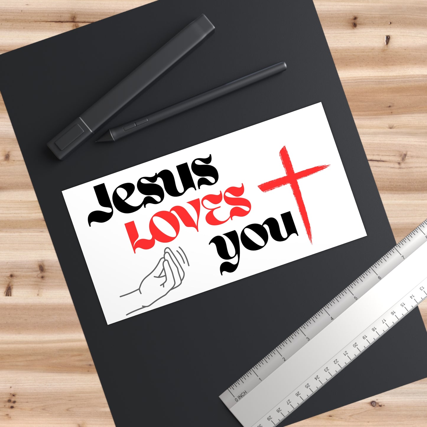 Jesus Loves You Bumper Stickers - Faith-Based Car Accessories, Inspirational Gifts for Believers, Religious Decor, Christian [...]