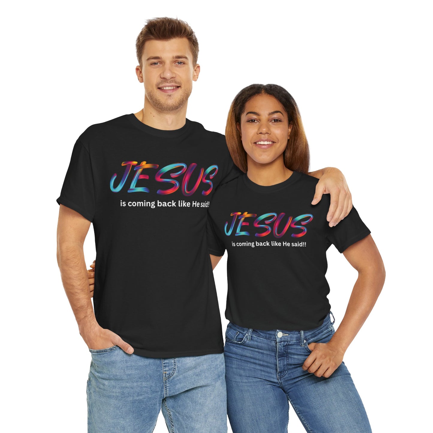 Casual Faith Tee - Jesus Is Coming Fashion Statement, Unisex T-Shirt for Everyday Wear, Gift for Believers, Church Events, [...]