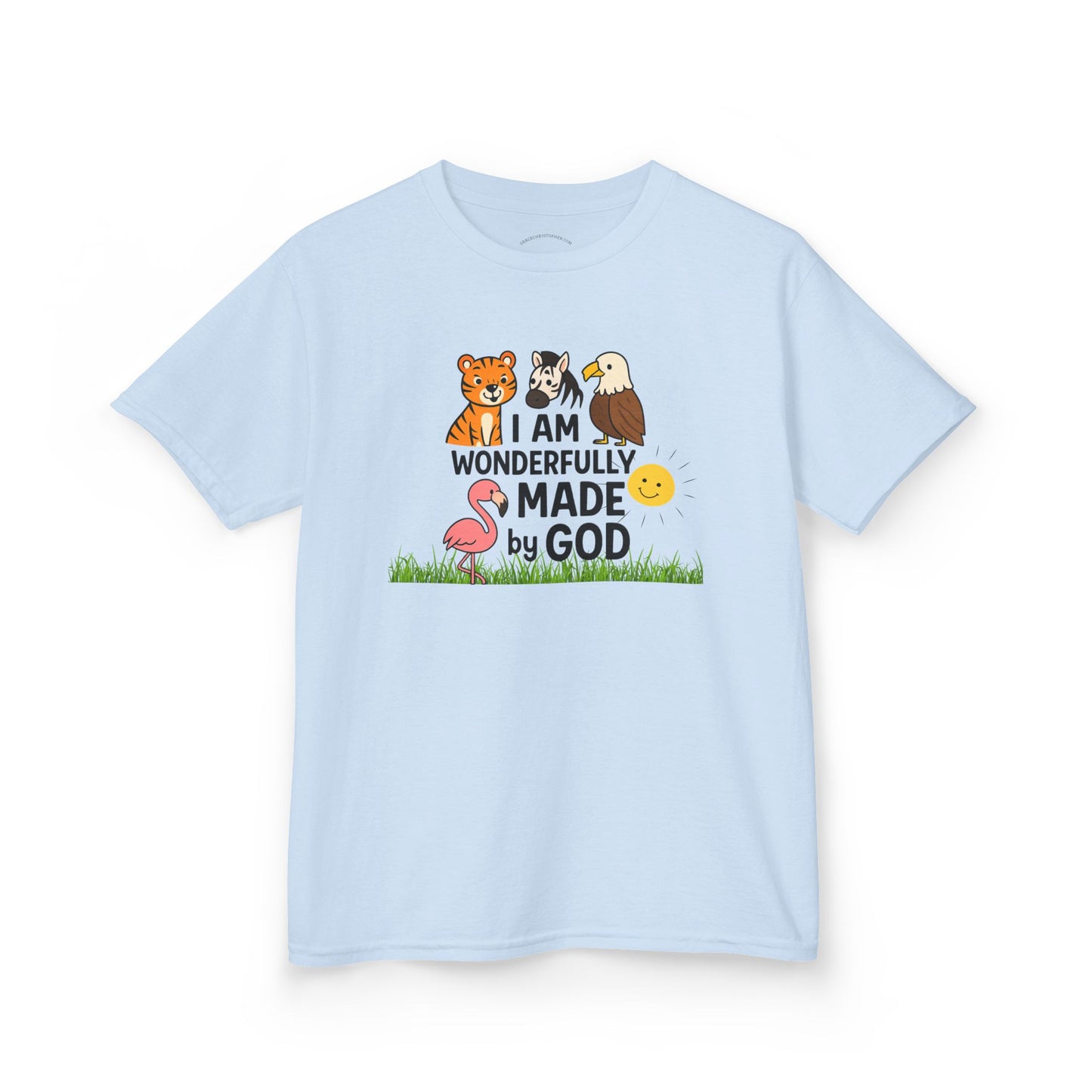 Kids Wildlife Tee with Uplifting Message, Animal Graphic Cotton T-Shirt, Perfect Gift for Children, Birthday Gift, Faith-Based Apparel