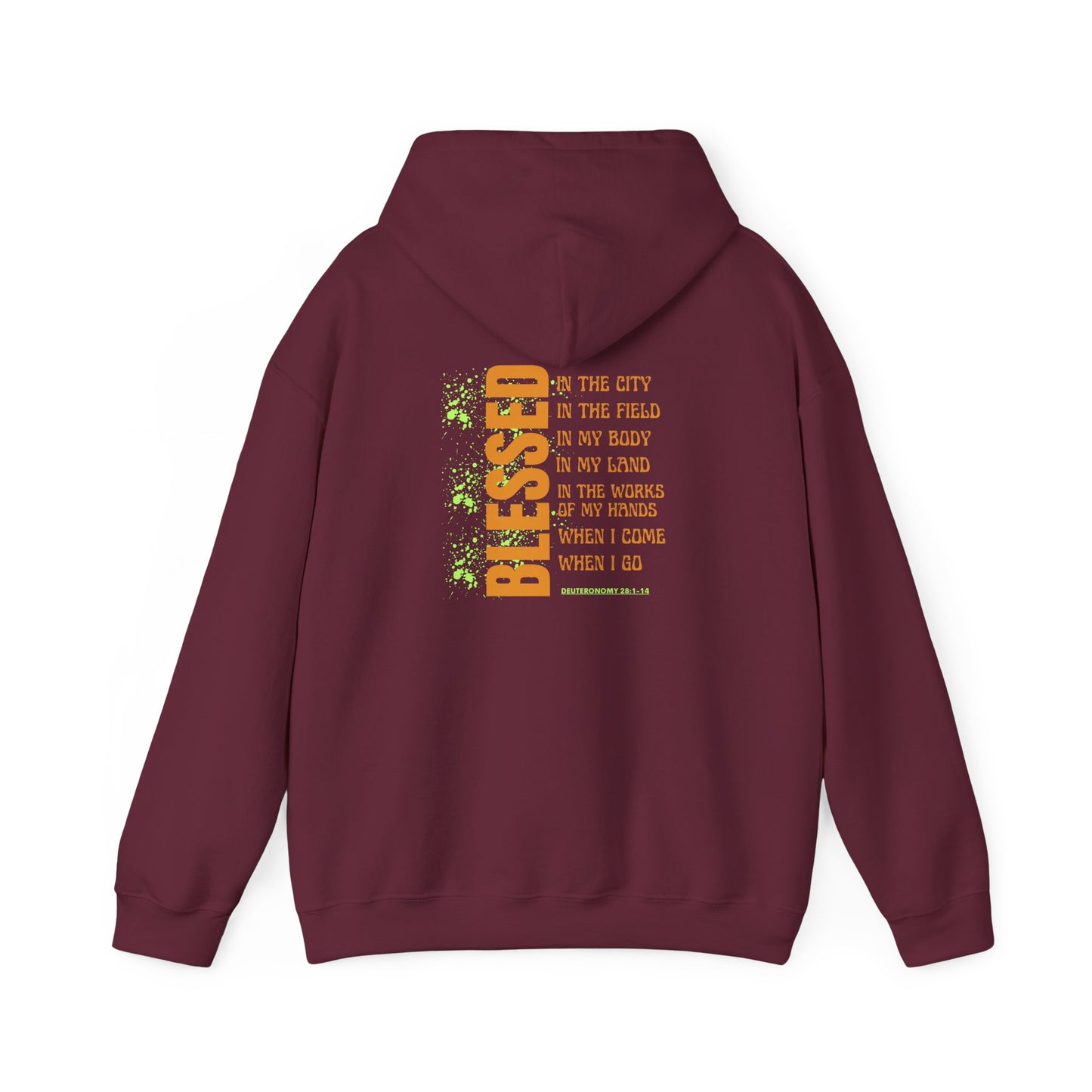 Blessed Unisex Hooded Sweatshirt - Inspirational Gift for Faith, Everyday Comfort, Faith-Based Fashion, Cozy Style, Spiritual Apparel