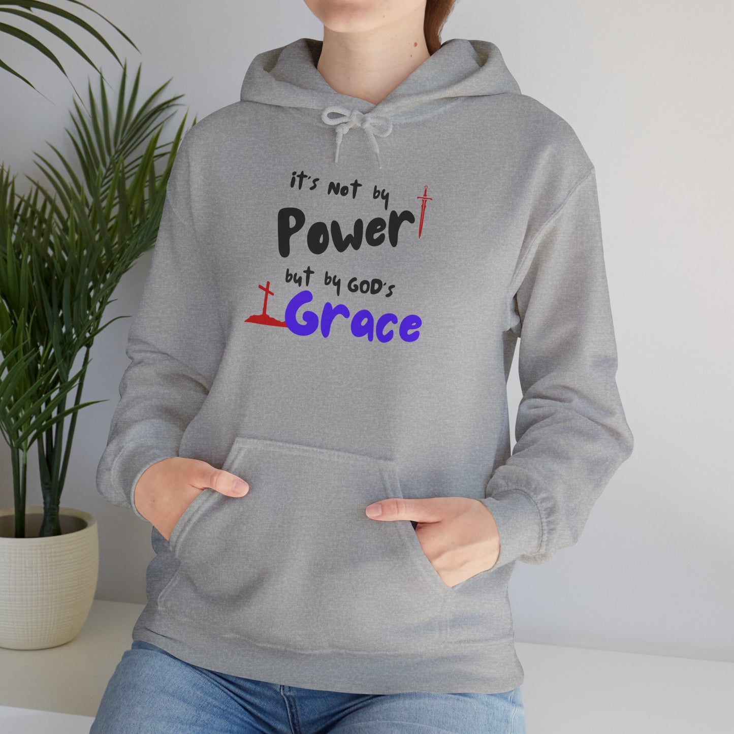 God's Grace Unisex Hoodie, Inspirational Sweatshirt, Religious Sweatshirt, Faith-Based Clothing, Cozy Gift for Believers
