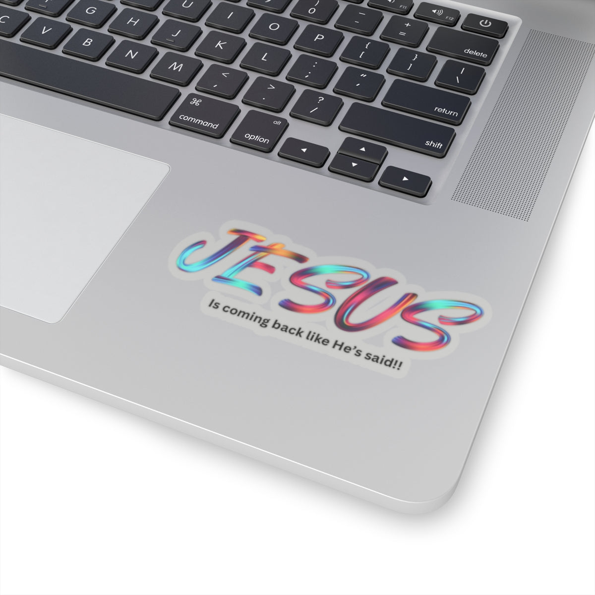 Colorful Jesus Quote Kiss-Cut Stickers, Religious Decor, Faith-Based Gifts, Laptop Stickers, Christian Encouragement, Spiritual Art