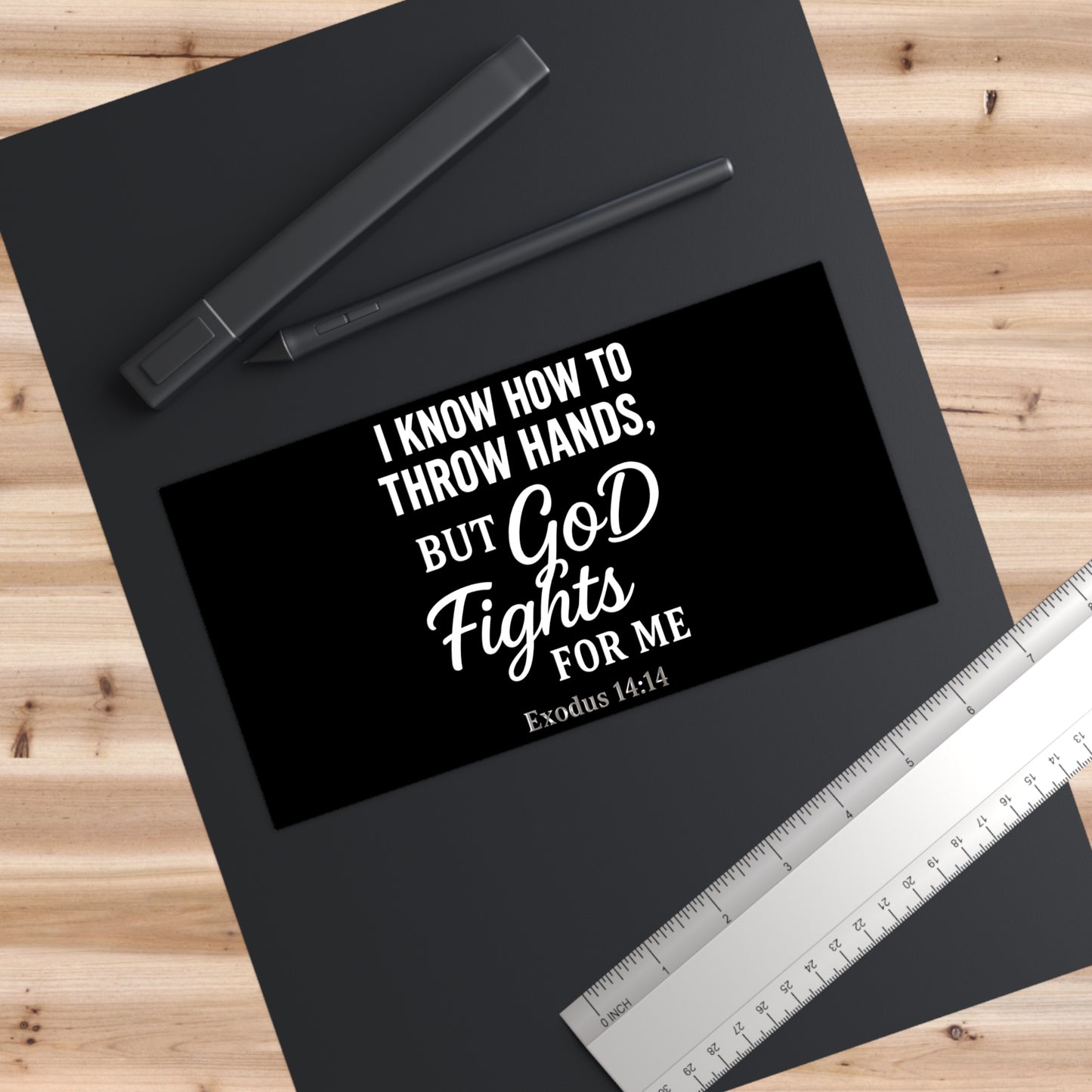 Inspirational Bumper Stickers, Car Decor, Faith-Based Gifts, Motivational Stickers, Spiritual Car Accessories, Exodus 14:14