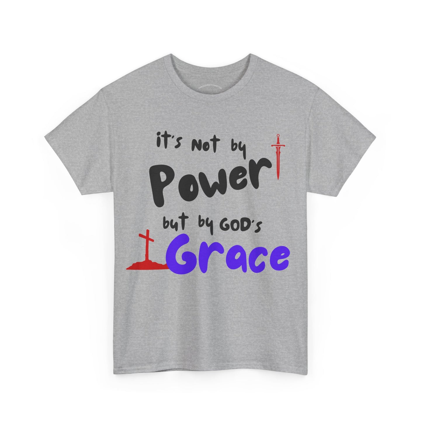 Faith-Inspired Unisex Tee: Power & Grace Shirt, Religious Apparel, Christian Gift, Inspirational T-Shirt, Casual Wear