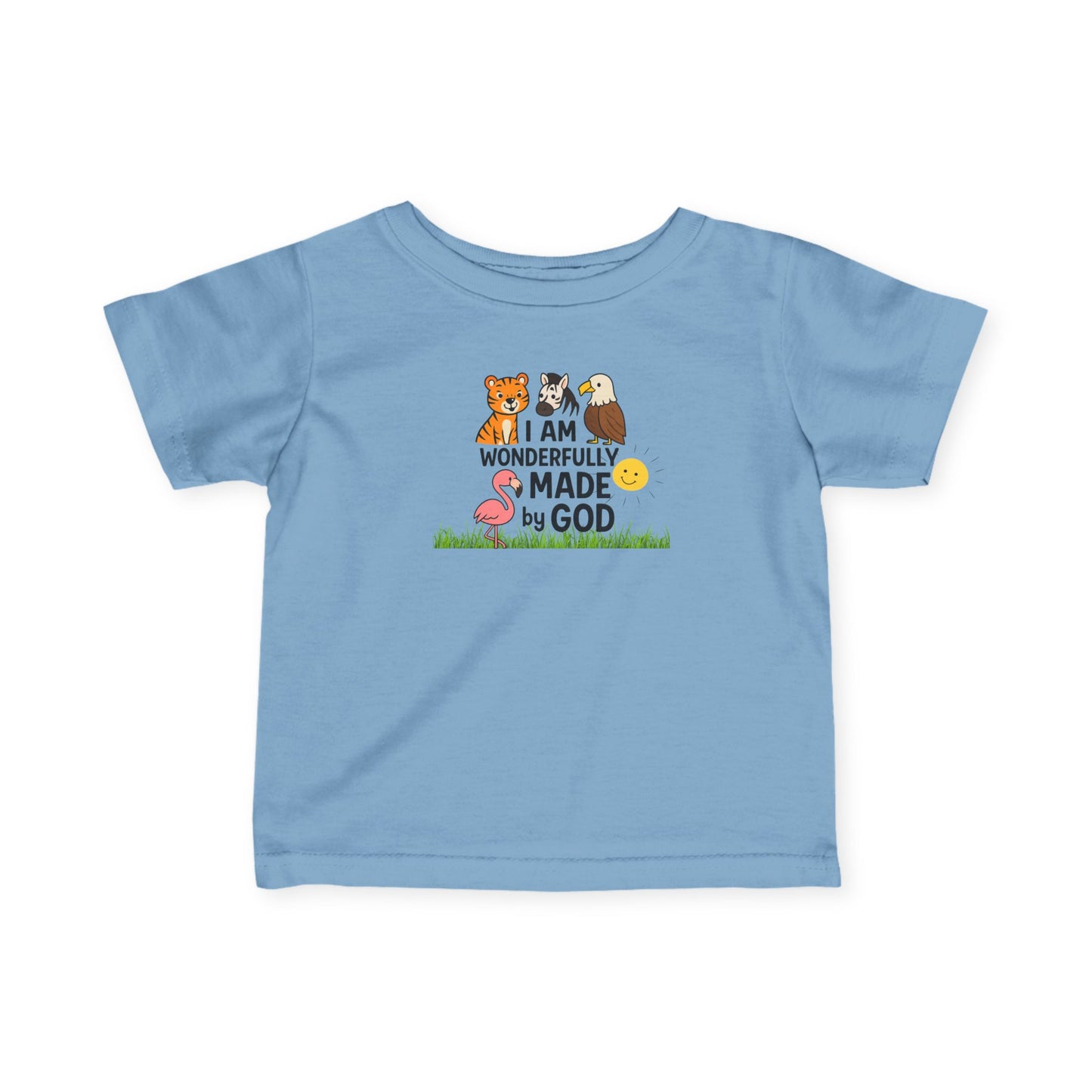 Infant Tee - I Am Wonderfully Made by God, Baby T-Shirt, Toddler Gift, Cute Kids Clothing, Faith-Based Apparel, Baby Shower Gift