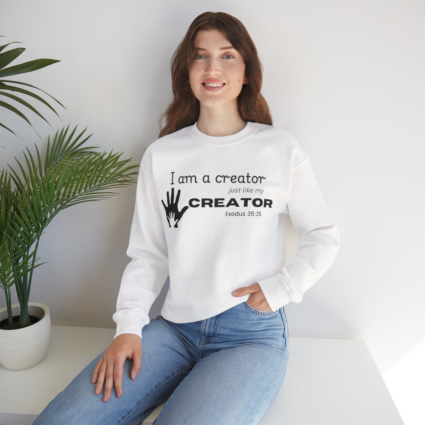 Creative Spirit Crewneck Sweatshirt - Inspirational Gift, Unisex Clothing, Cozy Layer, Artist Apparel, Motivational Wear
